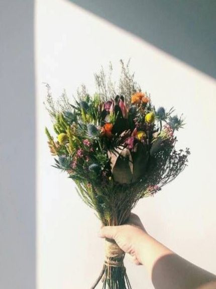 Bouquet écologique emballé